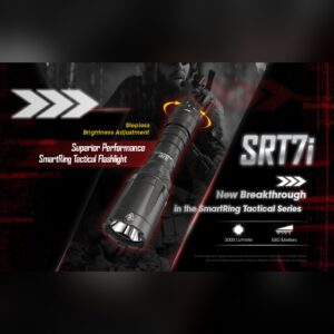 Nitecore SRT7i, linterna táctica con anillo selector de 3.000 lúmenes y 580 metros (imagen oficial de Nitecore)
