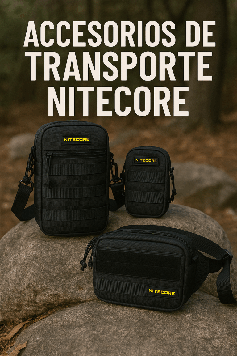 Home 32 Accesorios de transporte Nitecore presentados en exterior