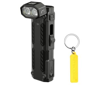 Nitecore EDC09: linterna EDC plana recargable de 1600 lúmenes con cabezal giratorio