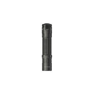 Linterna Nitecore EDC31 en vertical con el interruptor lateral y el cuerpo estriado