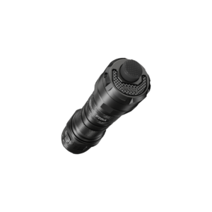 Cabezal de la linterna táctica Nitecore P20iX visto de frente con el bisel y los LED