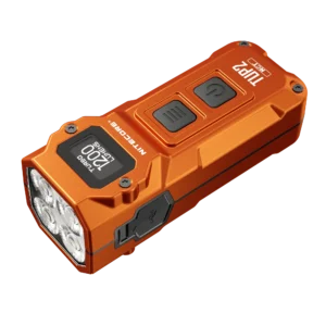 Linterna llavero potente USB-C con pantalla OLED y 3 tonos de luz: Nitecore TUP2 1.200 lm