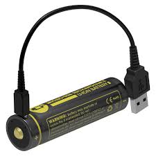 Nitecore NL1826R · Batería 18650 USB-C de 2600 mAh