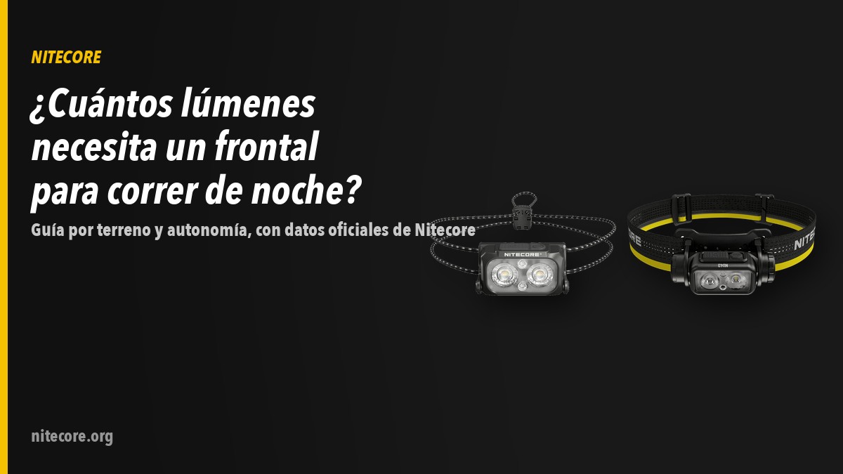 Linternas Nitecore NU25 MCT, NU43 sobre fondo oscuro