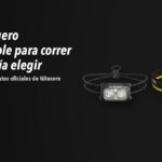 Linternas Nitecore NU25 MCT, NU43 sobre fondo oscuro