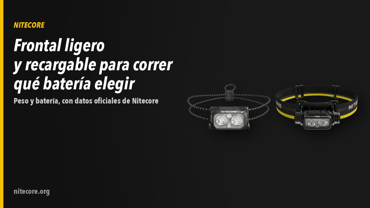 Linternas Nitecore NU25 MCT, NU43 sobre fondo oscuro