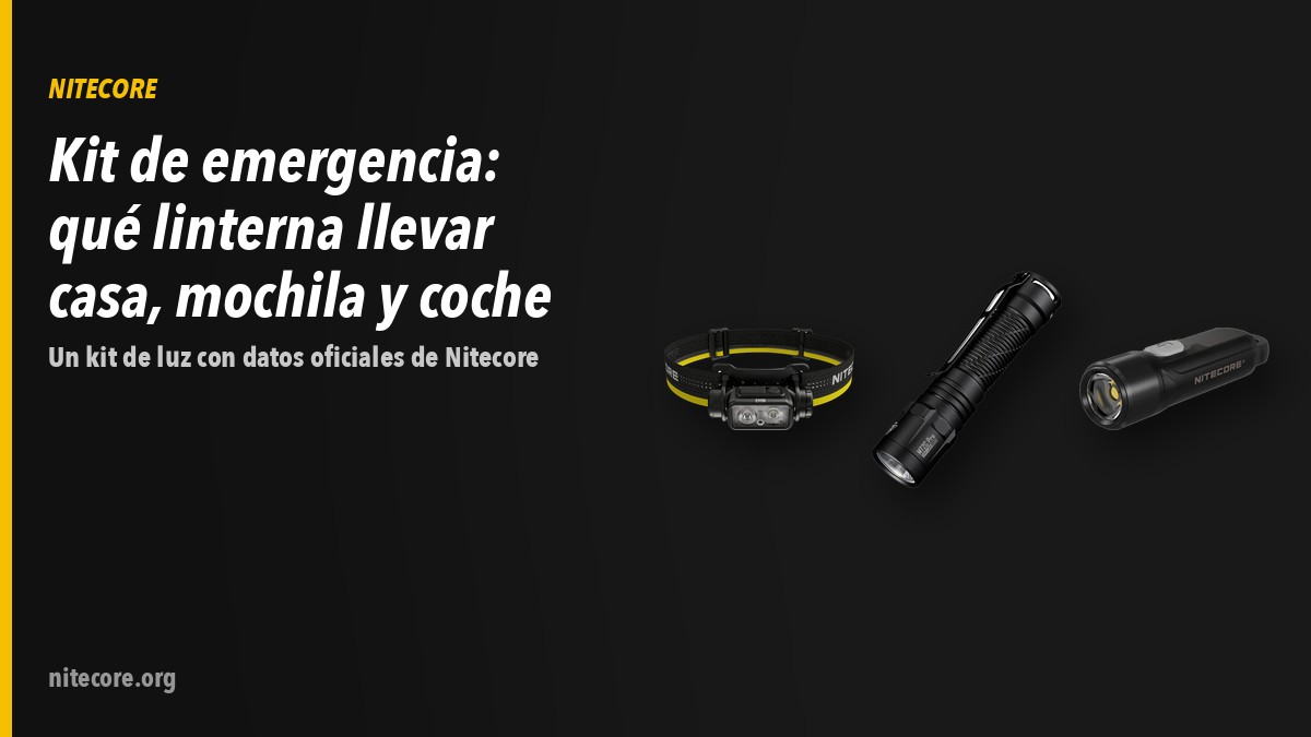 Linternas Nitecore NU43, MT2C PRO, TIKI LE sobre fondo oscuro