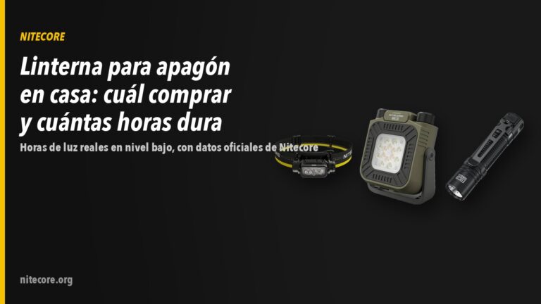 Home-new 18 Linternas Nitecore NU43, NWL30, EDC31 sobre fondo oscuro