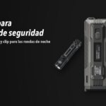 Linternas Nitecore EDC31, EDC37, MT2C PRO sobre fondo oscuro