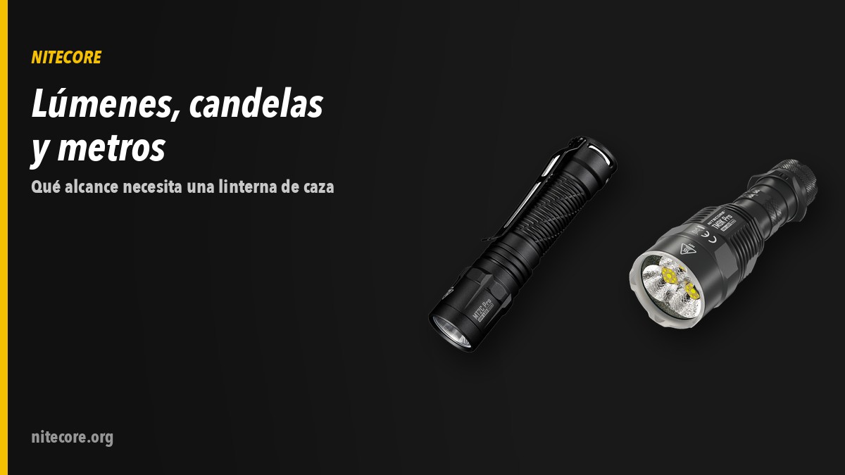 Linternas Nitecore MT2C PRO, TM9KPRO sobre fondo oscuro