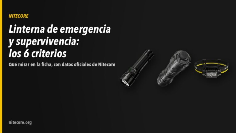 Home-new 19 Linternas Nitecore EX7, P20IX, NU43 sobre fondo oscuro