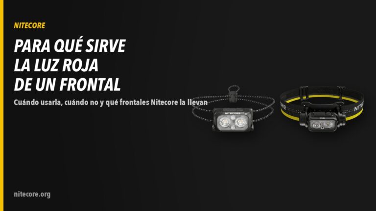Linternas Nitecore NU25 MCT, NU43 sobre fondo oscuro
