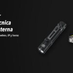 Linternas Nitecore EDC31, NU25 MCT sobre fondo oscuro