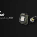 Linternas Nitecore NWL30, EX7, NU53 sobre fondo oscuro