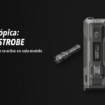 Linternas Nitecore P20IX, EDC37, MH25PRO sobre fondo oscuro