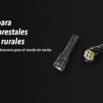 Linternas Nitecore MH25PRO, EX7, NU25 MCT sobre fondo oscuro