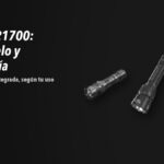 Linternas Nitecore P20IX, MH25PRO, EX7 sobre fondo oscuro