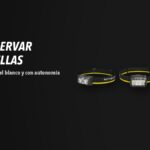 Linternas Nitecore NU25 MCT, HA25 UHE, NU53 sobre fondo oscuro