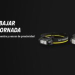 Linternas Nitecore NU53, HC75 UHE sobre fondo oscuro