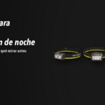 Linternas Nitecore NU25 MCT, HA25 UHE, NU43 sobre fondo oscuro