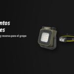 Linternas Nitecore NWL30, NU25 MCT, SENSAA sobre fondo oscuro