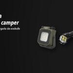Linternas Nitecore NWL30, EX7, TIKI sobre fondo oscuro
